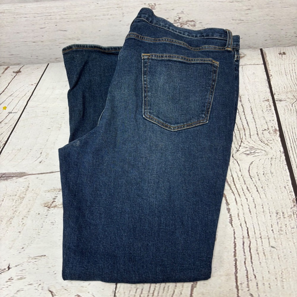 Old Navy Mens Boot-Cut Built-In Flex Tough Jeans Dark Wash 38x30